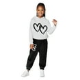 thumbnail image 1 of Tracksuit Athletic Sweatsuits Sets 2 Piece Long Sleeve Printed Sweatshirt Sweatpants Joggers Set Winter Clothes Tracksuit Jogging Outfits Set 9-10 Years Boys Girls Fashion, 1 of 4