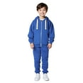 thumbnail image 1 of Tracksuit Athletic Sweatsuits Sets 2PC Long Sleeve Full Zip Up Sky Blue Tracksuit Pullover Hoodie Sweatpants Set Warm Fall Winter Clothes Toddler Boys Clothes 3-4 Years Boys Girls Fashion, 1 of 6
