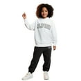 thumbnail image 1 of Tracksuit Athletic Sweatsuits Sets 2PC Long Sleeve Letter Print Tracksuit Pullover Hoodie Jogger Set Warm Fall Winter Clothes Girls Jogger Set4-5 Years Boys Girls Fashion, 1 of 3
