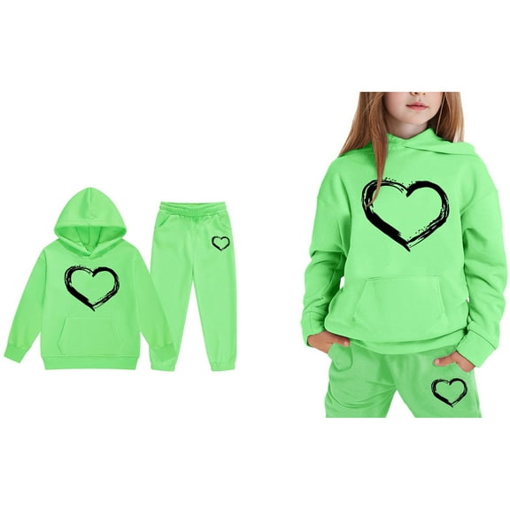 Tracksuit Athletic Sweatsuits Sets 2PC Long Sleeve Printed Hoodie Jogging Pants Winter Clothes 4-5 Years Boys Clothes Boys Girls Fashion