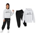 thumbnail image 1 of Tracksuit Athletic Sweatsuits Sets 2PC Long Sleeve Printed Pullover Hoodie and Sweatpants Fall Winter Clothes Girls Jogger Set 6-7 Years Boys Girls Fashion, 1 of 4