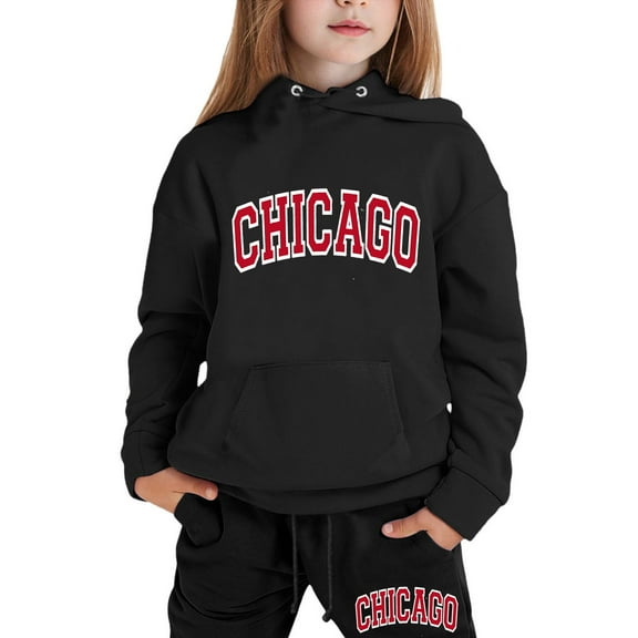 Tracksuit Athletic Sweatsuits Sets,2PC Long Sleeve Printed Pullover Hoodie Sweatshirt Leggings Pants Winter Clothes Tween Clothes 8-9 Years