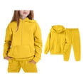 thumbnail image 1 of Tracksuit Athletic Sweatsuits Sets 2PC Long Sleeve Zip Up Sweatshirt Sweatpants Fall Clothes Girls' Clothing Sets 9-10 Years, 1 of 9