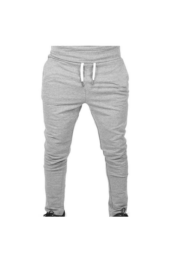 Tracksuit Bottoms Men,Mens Joggers Pant Solid Color Slim Sweatpants Skinny Elasticated Waist Running Sports Trousers Plain Training Pants with Pockets Activewear Track Pants for Workout