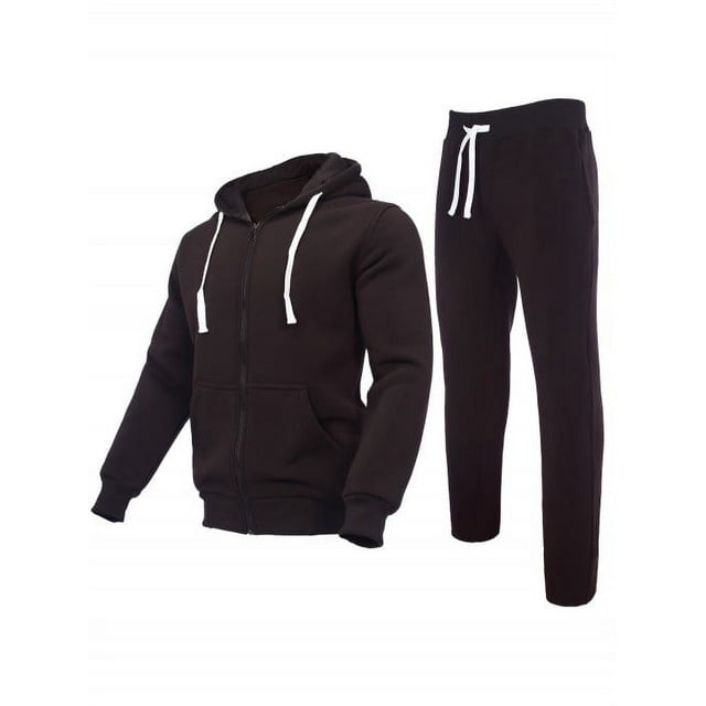 Tracksuit Men's Athletic Sweatsuits Casual Outfit for Men Fleece Hoodie