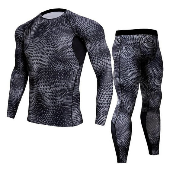 Tracksuit Sets For Men 2 Piece Workout Outfits Men's Leisure Sports Fitness Clothing Cycling Clothing Basketball Clothing Two-piece Quick-drying Long-sleeved Trousers
