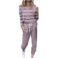 thumbnail image 1 of Tracksuit Womens Full Set 2 Piece Lounge Sets Sweatsuits Plus Size Long Sleeve Tops Jogger Sweatpants Track Sweatshirt Matching Pants Sets Loose Cosy Homewear Holiday Outfits, 1 of 5