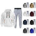 thumbnail image 1 of Tracksuit for Men 2025 Tactical Half Zip Hoodie and Jogger Sweatpants 2 Piece Matching Sweatsuit Lounge Set, 1 of 1