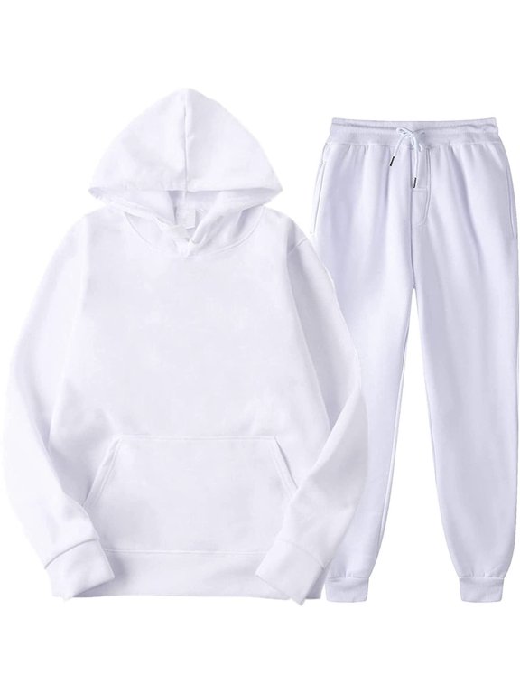 Tracksuits Men's sets Long Sleeve Pullover + Jogging Trousers 2PCS Sets Fitness Running Suits sportswer Men's New Solid Color Two-piece Set Fashionable Casual Sports Set Size S-3XL Men's Tracksuit