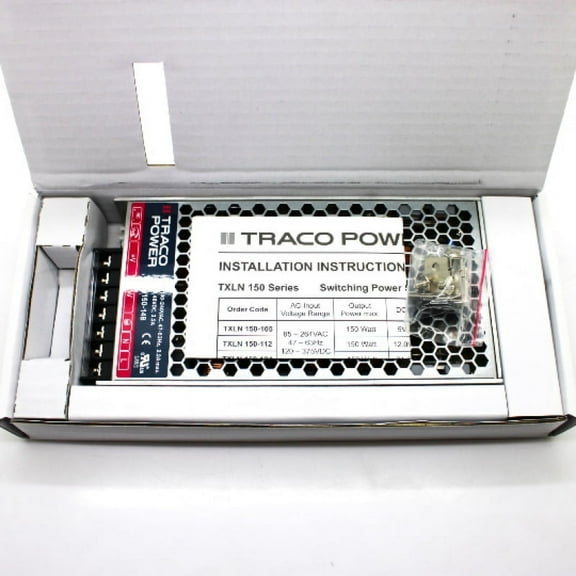 Traco Power 150W 48V 3.2A Enclosed AC-DC Switching Power Supply TXLN 150-148