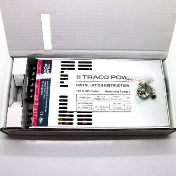 Traco Power 500W 48V 10.5A Enclosed AC-DC Switching Power Supply TXLN 500-148