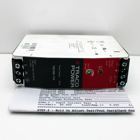 Traco Power 80W 24V 3.4A Enclosed AC-DC Switching Power Supply TIB 080-124