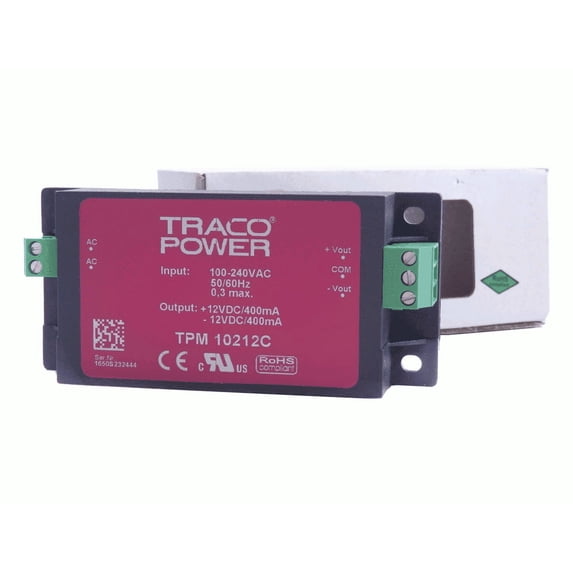 Tracopower 15W 12VDC 1.3A Embedded Switch Mode Power Supply TPM 15112