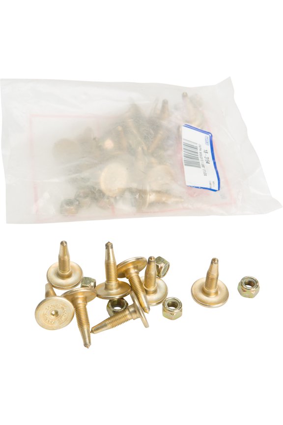 Traction 1.000" Gold Digger Studs W/Nuts - 24 Pack
