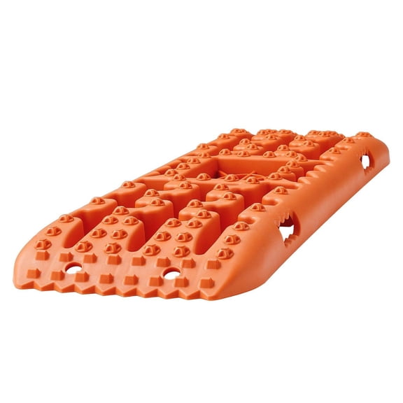 Traction Boards 2-Pack for Mud Sand Snow - Off Road Recovery Tracks PP Material - Vehicle Tire Traction Mats with Storage Bag - Orange