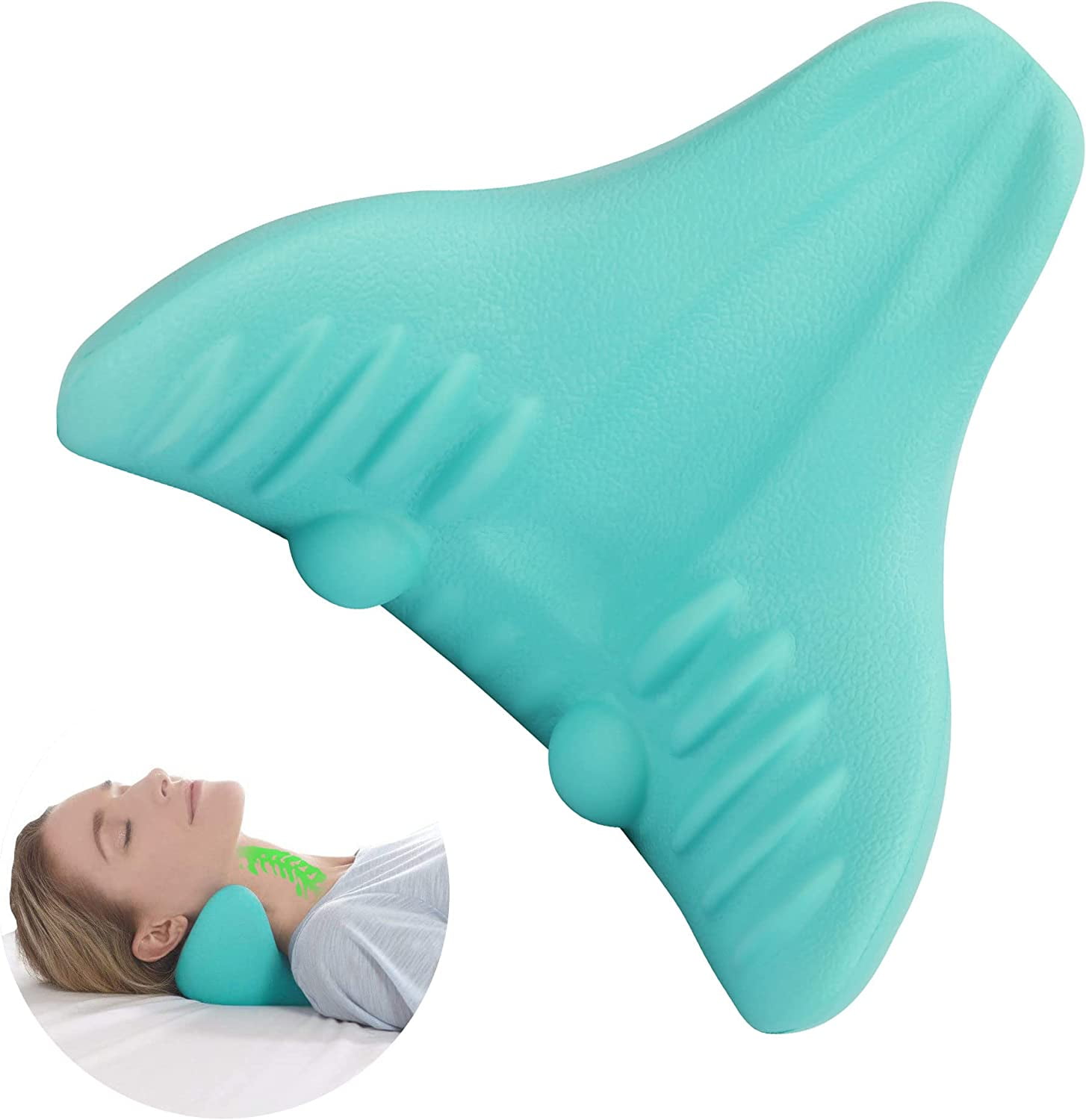 Traction Device for Neck Pain Relief One Size Fits All Necks Pillow