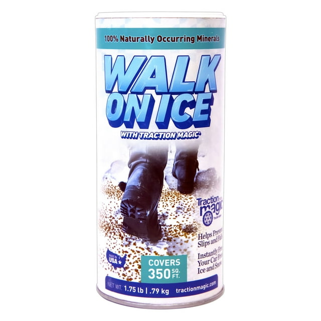 Traction Magic Walk on Ice for Snow & Ice Grip for Traction, 100 Salt & Chloride Free, People