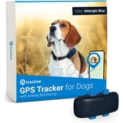 Tractive Dog GPS Tracker with Activity Monitoring, Fits any Collar (Dark Blue)
