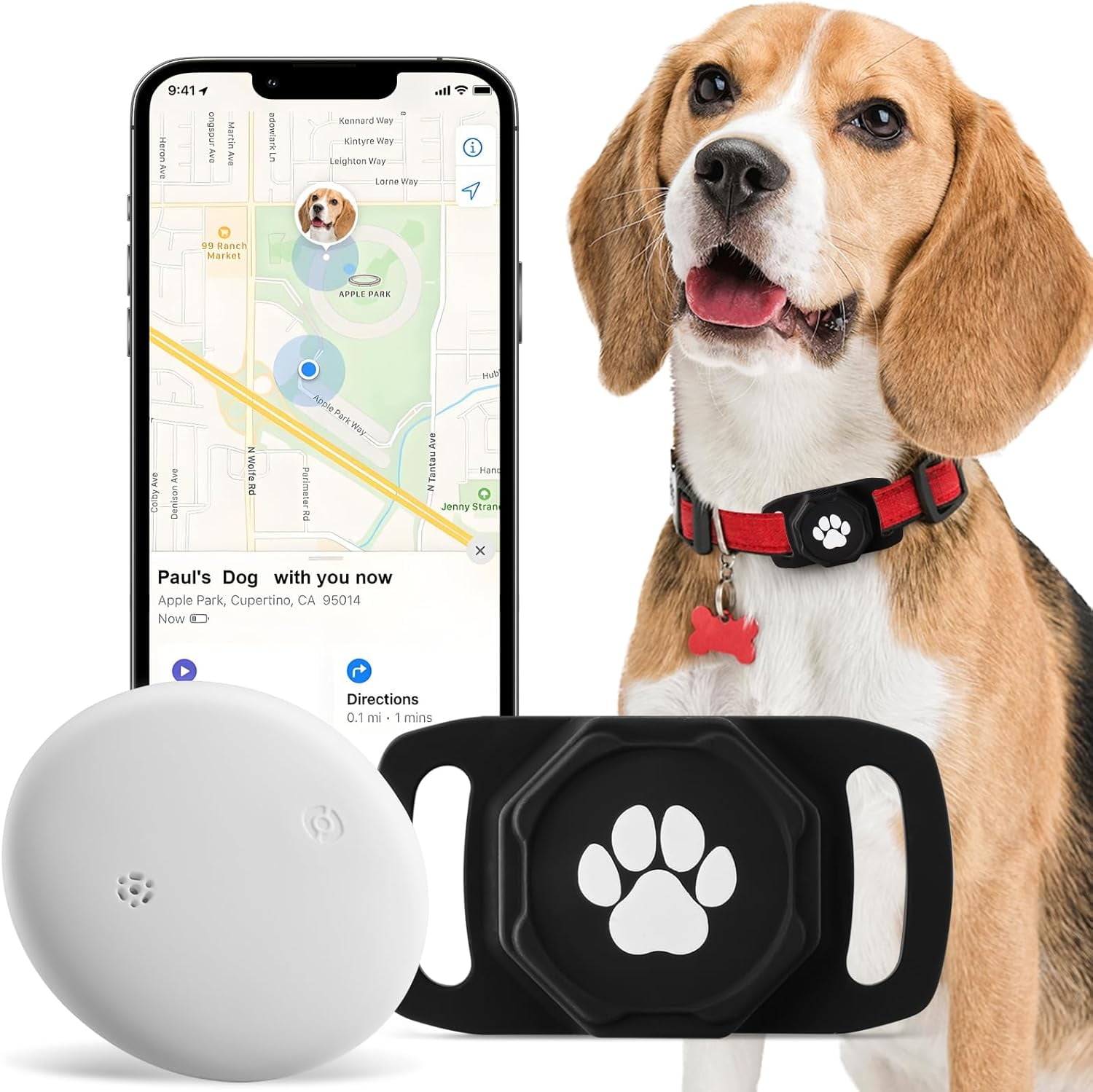 Tractive GPS Dog Tracker - GPS Tracker for Dogs,Dog Tracker,GPS