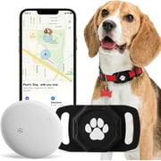 Tractive GPS Dog Tracker - GPS Tracker for Dogs,Dog Tracker,GPS Dog Collar, No Monthly Fee, Compatible with Apple (iOS Only),Anti-Lost Tracking Device for Pets, Luggage, Bag Straps,Black
