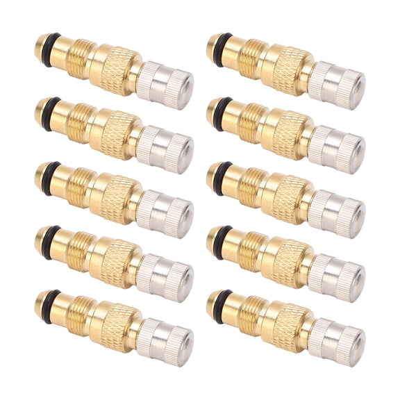 Tractor Air Liquid Valve Stem Set, TR618A Leakproof 10PCS High Strength Brass For Vehicles For Repairing