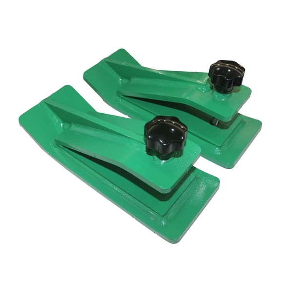 Tractor Attachments Tractor Bucket Protector, 2pcs Ski Edge Protector, 12" Long Turf Tamer Skid Protector, 4.5" Width, Heavy Duty Steel Bucket Attachment for Snow Leaves Removal, Spreading Gravel, Gr