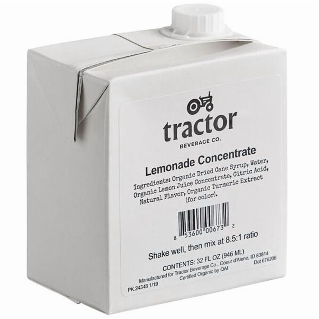 Tractor Beverage Co. Lemonade, 8.5:1 Concentrate, Organic-32 floz