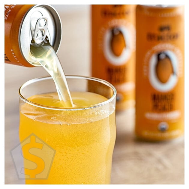 Tractor Beverage Co. Organic Mango Peach Beverage 12 fl. oz. Can - 12/Case