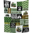 thumbnail image 1 of Tractor Blanket Farm Harvester Blankets,Tractor Decor Throw Blanket Gifts for Girls Boys,Ultral Soft Warm Lightweight Car Blanket for Boys Room Decor Bed Sofa,60"x80"-Queen Size for Adults, 1 of 6