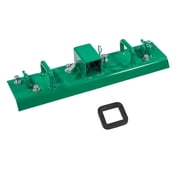 Tractor Bucket Hooks Bolt-On 2" Hitch Receiver, Two Tow/Grab Handle, Pre-Drilled Holes, and 5/16" Grab Hooks G70 Forged Steel Tractor Attachment for Deere Bucket