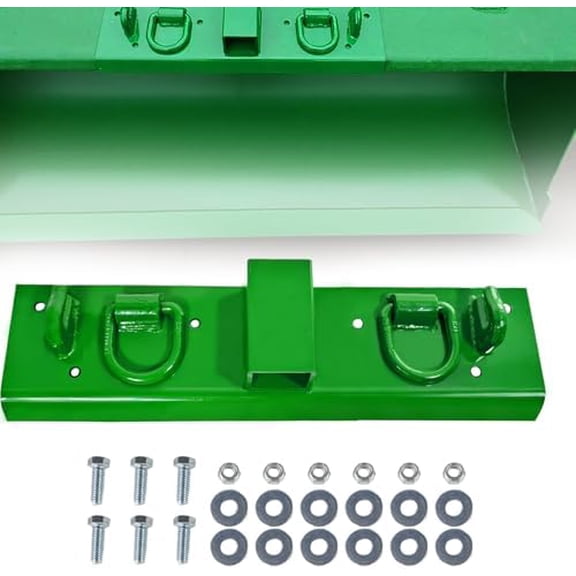 Tractor Bucket Hooks Compatible with John Deere 1025r 2320 2520 2720 2025R 2032R 2038R 3032E 4100, Compact Tractor Bucket Grab Hooks Accessories with D Rings & 2" Receiver$$Tools & Hardware Other