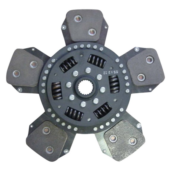 Tractor Cermetallic Clutch Disc Compatible with Massey Ferguson 375 390 394S 398 399 4240 4243 4253 4260 4345 4360 491 596 13 In 21 Spline 5 Pad Replaces M3701011R 6211543M91 4240-4370