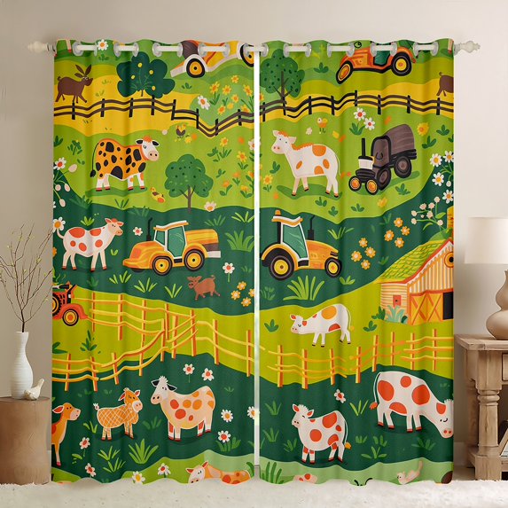 Erosebridal 3D Rugby Print Curtains Pack of 2 (42x84), American Football City 30%-50% Black Out Curtains, Sports Theme Decor