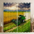 thumbnail image 1 of Tractor Darkening Drapes 2 Panels,Farmland Curtains for Bedroom Living Room Kids Decor Western Farm Tractor Blackout Curtains Vehicle Window Treatments Machinery Truck-42"W x 63"L (Pack of 2), 1 of 7