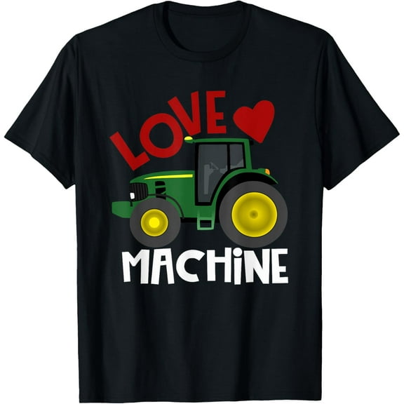 Tractor Farm Love Machine T-Shirt Valentines Day Picture T-Shirt