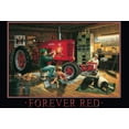 thumbnail image 1 of Tractor Farmall Vintage Industrial Custom Metal Tin Sign Home House Coffee Beer Drink Bar 8 x 12 Inch Forever Red Metal Sign, 1 of 4