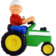 Green Tractor Ornament
