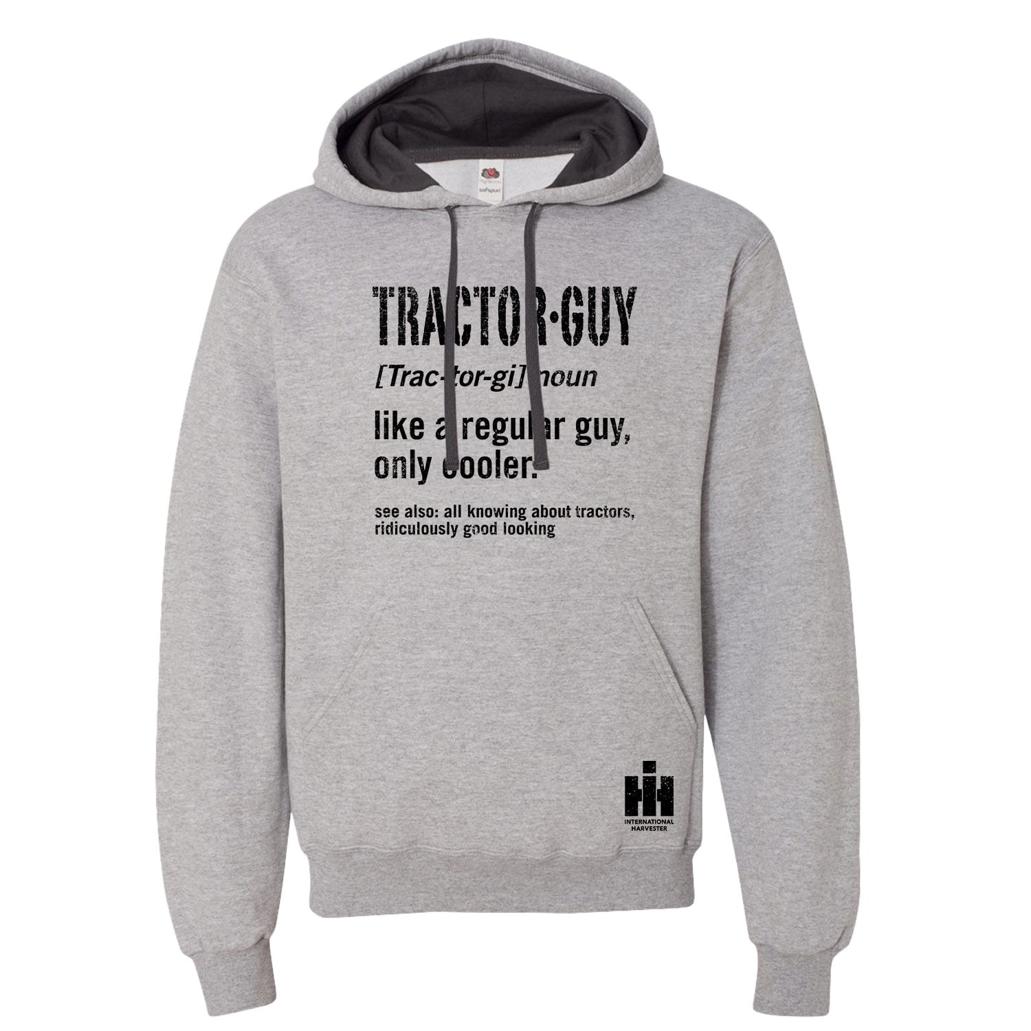 Tractor Guy Definition Men's Pullover Hooded Fleece Sweatshirt