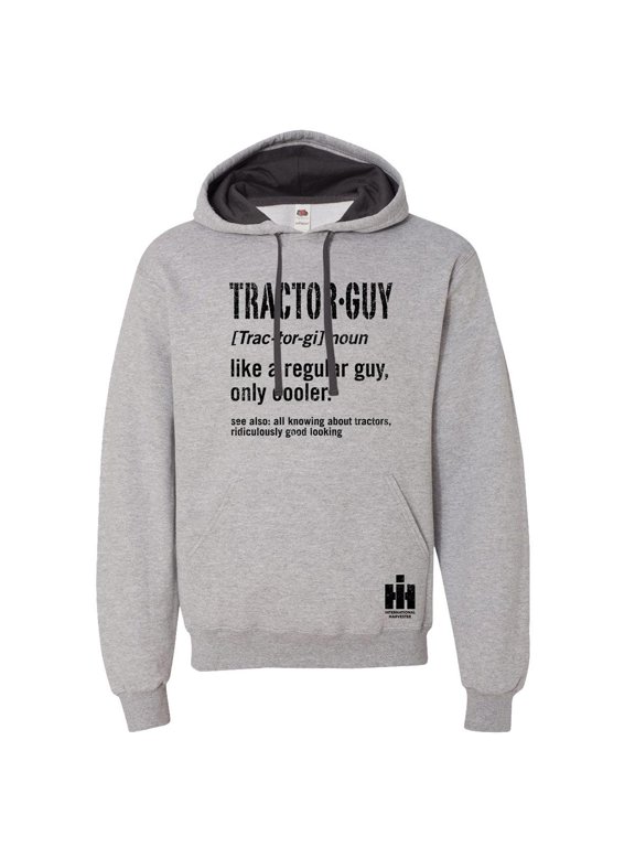 Tractor Guy IH Grey Hooded Sweatshirt, D20837-GH