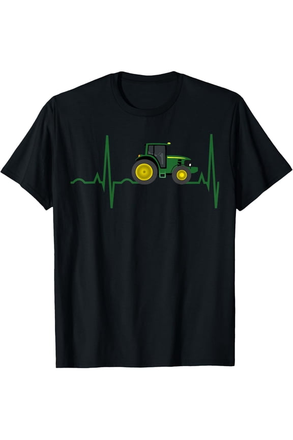 Tractor Heartbeat Shirt - Best T-Shirt for Farmers T-Shirt