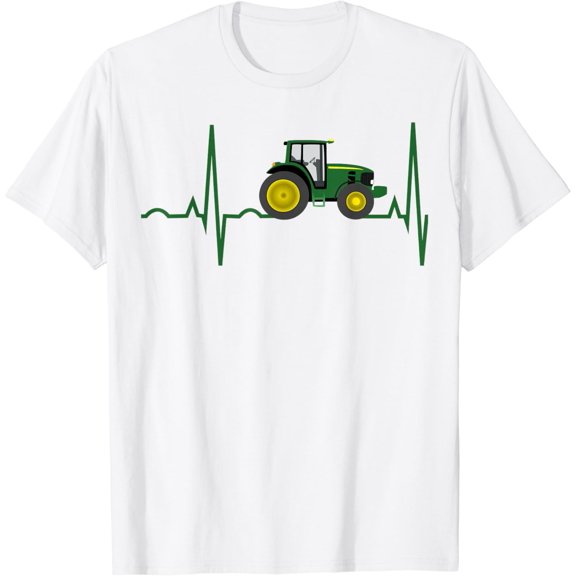 Tractor Heartbeat Shirt - Best T-Shirt for Farmers T-Shirt
