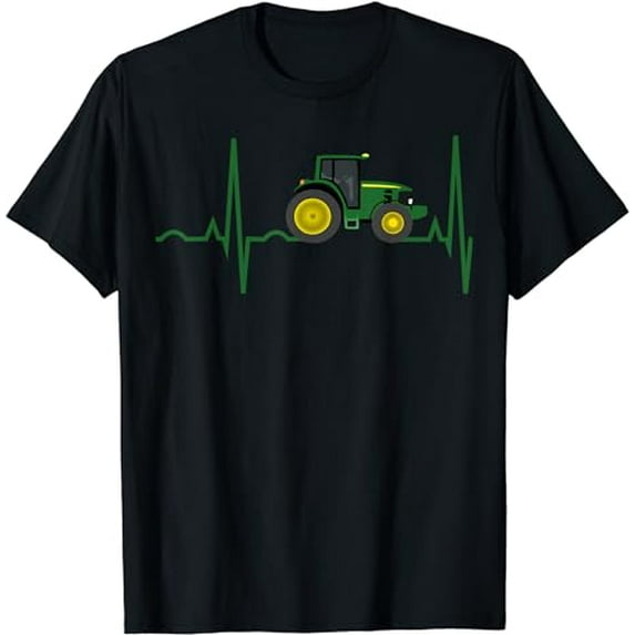 Tractor Heartbeat Shirt - Best T-Shirt for Farmers