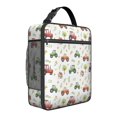 thumbnail image 1 of Tractor and Houses White Pattern Insulated Lunch Bag for Men Women,Waterproof Lunch Box for Work,Picnic or Travel,Thermal Insulation,10.63x9.06x3.54 Inches, 1 of 5