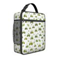 thumbnail image 1 of Tractor and Leaves White Pattern Insulated Lunch Bag for Men Women,Waterproof Lunch Box for Work,Picnic or Travel,Thermal Insulation,10.63x9.06x3.54 Inches, 1 of 5