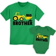 thumbnail image 1 of Tstars Kids' Tractor Big Brother & Little Brother Matching Set - Toddler T-Shirt & Baby Bodysuit, 1 of 6