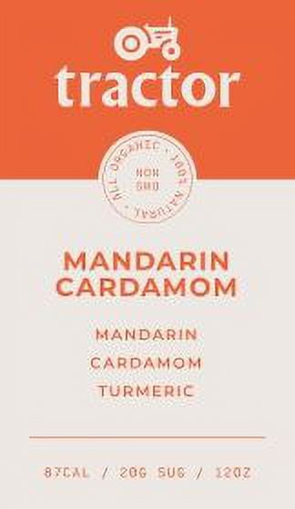 Tractor Beverage Co Organic Mandarin & Cardamom Concentrate, 12 Count, 12 Per Case