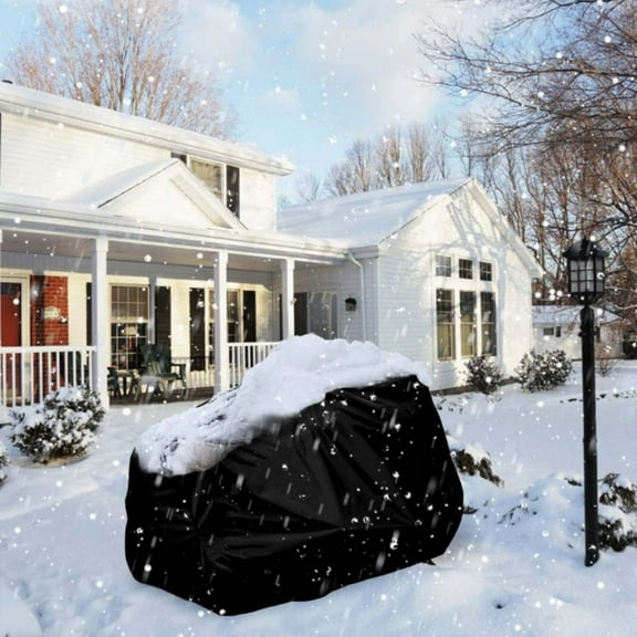 Tractor Mower Protective Cover Snow Cover for Riding Lawn Mower - Waterproof Outdoor Equipment Cover for Winter Storage, Heavy Duty Protection Against Snow Rain & UV - Universal Fit for Many Mowers