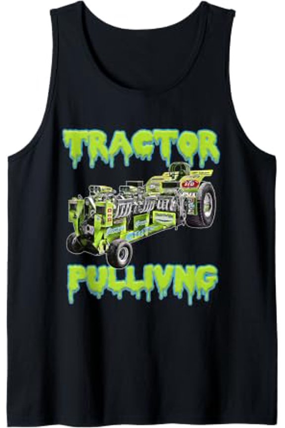 Tractor Pulling Offroad Racing Sled Pulling Drag Racing Tank Top Size S-3XL