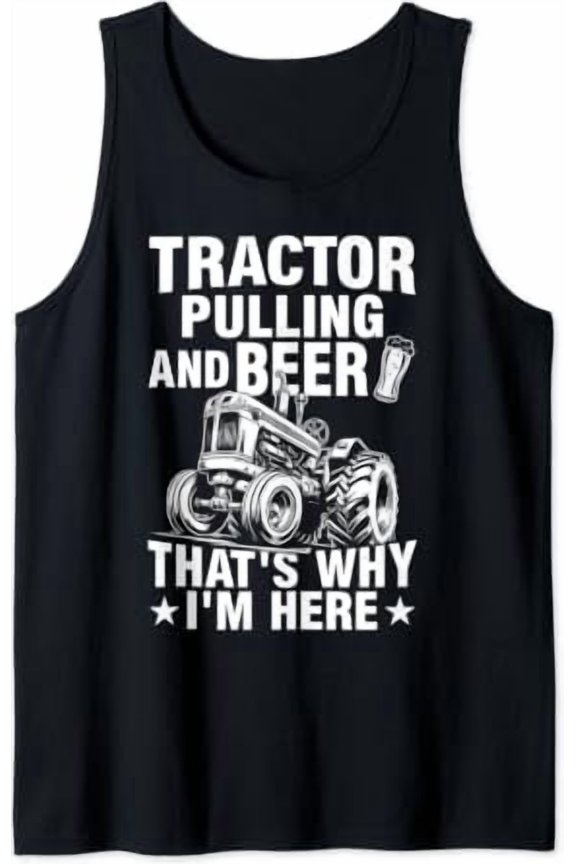 Tractor Pulling Tank Top Size S-3XL