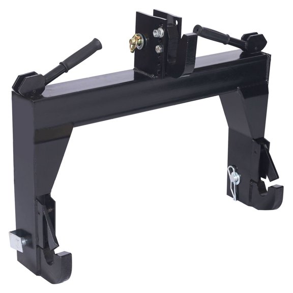 Tractor Quick Hitch 3-Point, 3000 LBS Capacity - Heavy Duty Implement Attachment for Farm Tractors, Easy Connect System, Black Finish